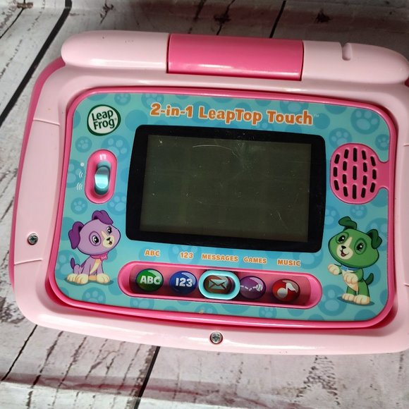 LeapFrog 2 In 1 LeapTop Touch Laptop Tablet Computer For Kids - Pink - Picture 3 of 6